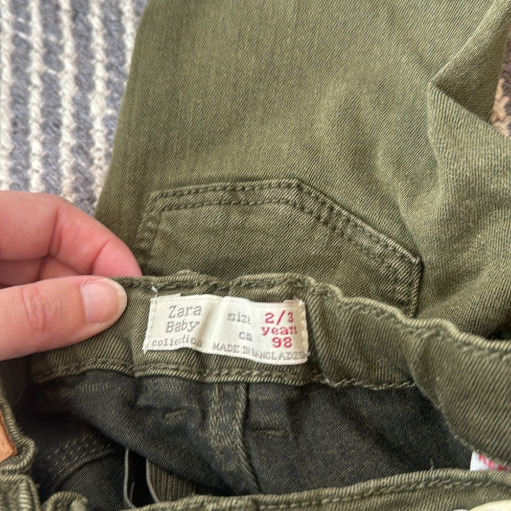 2T Zara Baby Green Skinny Denim Jeans - Picture 9 of 9